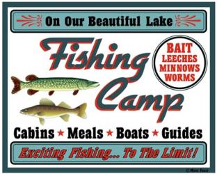 Our Lake Fishing Camp | Obraz na stenu