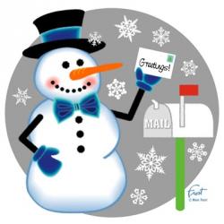 Snowman Mailbox | Obraz na stenu