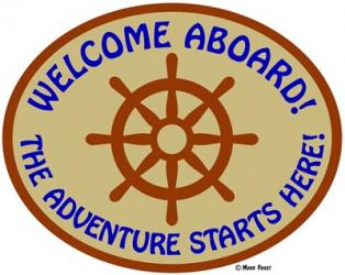 Welcome Aboard Adventure | Obraz na stenu
