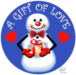 Snowman Gift | Obraz na stenu