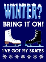 Winter Bring It Skates | Obraz na stenu