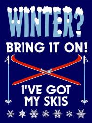 Winter Bring It Skis | Obraz na stenu