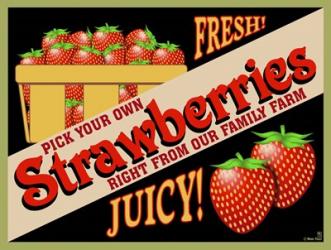 Strawberries Crate Label | Obraz na stenu