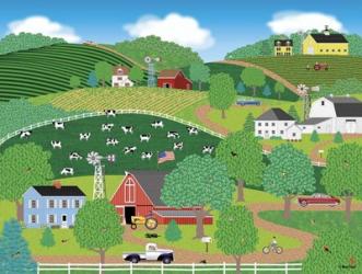 Farms Of Windy Hills | Obraz na stenu
