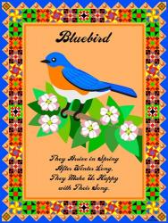 Bluebird Quilt | Obraz na stenu