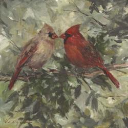 Kissing Cardinals | Obraz na stenu