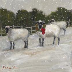 Sheep in Snow | Obraz na stenu