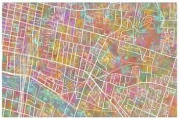 Glasgow Street Map 1 | Obraz na stenu