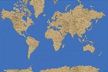 World Map - Sand Dots 1 | Obraz na stenu