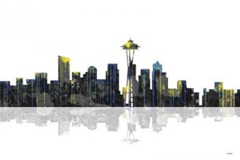 Seattle Washington Skyline BW 1 | Obraz na stenu