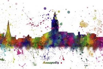 Annapolis Maryland Skyline Multi Colored 1 | Obraz na stenu