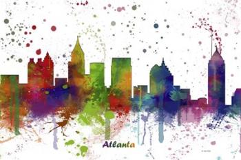 Atlanta Georgia skyline Multi Colored 1 | Obraz na stenu