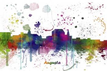 Augusta Maine Skyline Multi Colored 1 | Obraz na stenu