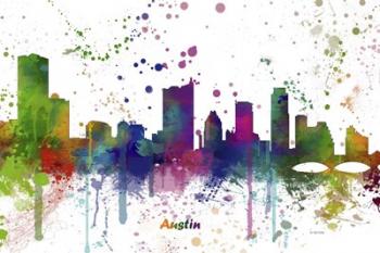 Austin Texas Skyline Multi Colored 1 | Obraz na stenu