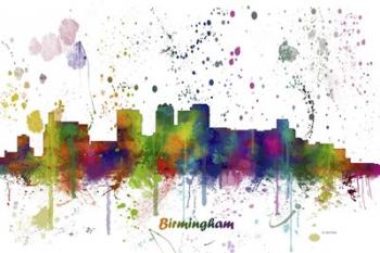 Birmingham Alabama Skyline Multi Colored 1 | Obraz na stenu