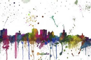 Buffalo New York Skyline Multi Colored 1 | Obraz na stenu