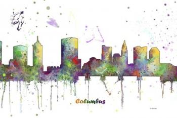 Columbus Ohio Skyline Multi Colored 1 | Obraz na stenu