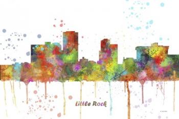 Little Rock Arkansas Skyline Multi Colored 1 | Obraz na stenu