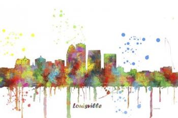 Louisville Kentucky Skyline Multi Colored 1 | Obraz na stenu