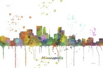 Minneapolis Minnesota Skyline Multi Colored 1 | Obraz na stenu