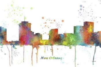 New Orleans Louisiana Skyline Multi Colored 1 | Obraz na stenu