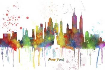 New York New York Skyline Multi Colored 1 | Obraz na stenu