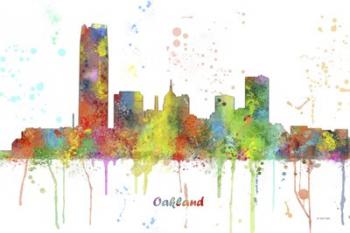 Oklahoma City Oklahoma Skyline Multi Colored 1 | Obraz na stenu