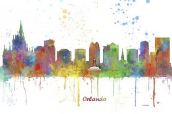 Orlando Florida Skyline Multi Colored 1 | Obraz na stenu