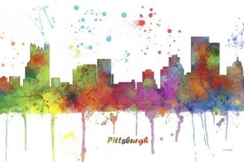 Pittsburgh Pennsylvania Multi Colored | Obraz na stenu