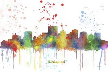 Richmond Virginia Skyline Multi Colored 1 | Obraz na stenu