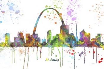 St Louis Missouri Skyline Multi Colored 1 | Obraz na stenu