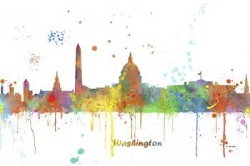Washington DC Skyline Multi Colored 1 | Obraz na stenu