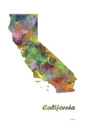 California State Map 1 | Obraz na stenu