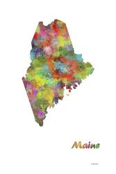 Maine State Map 1 | Obraz na stenu