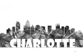 Charlotte NC Skyline BG 2 | Obraz na stenu