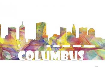 Columbus Ohio Skyline Multi Colored 2 | Obraz na stenu