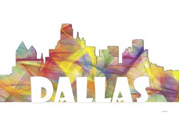 Dallas Texas Skyline Multi Colored 2 | Obraz na stenu