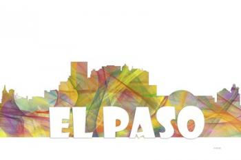 El Paso Texas Skyline Multi Colored 2 | Obraz na stenu