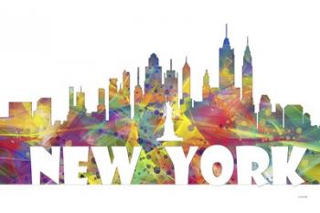 New York New York Skyline Multi Colored 2 | Obraz na stenu