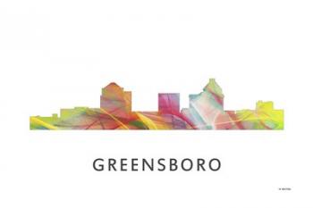 Greensboro North Carolina Skyline | Obraz na stenu