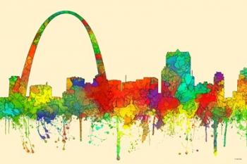 Gateway Arch St Louis Missouri Skyline-SG | Obraz na stenu