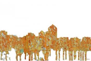 Albuquerque New Mexico Skyline - Rust | Obraz na stenu