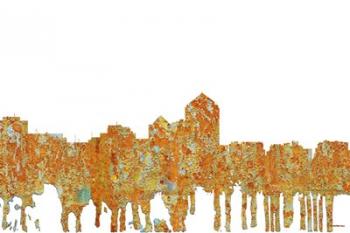 Albuquerque New Mexico Skyline - Rust | Obraz na stenu
