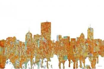 Boston Mas Skyline - Rust | Obraz na stenu