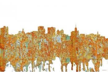 Buffalo New York Skyline - Rust | Obraz na stenu