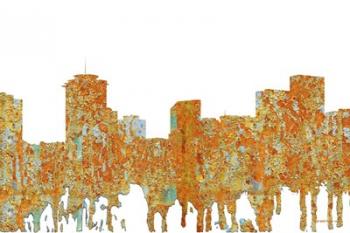 New Orleans Louisiana Skyline - Rust | Obraz na stenu