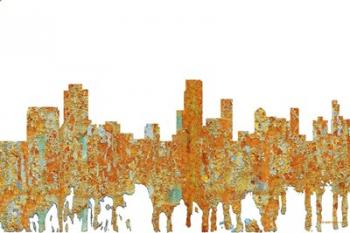 Newark New Jersey Skyline - Rust | Obraz na stenu