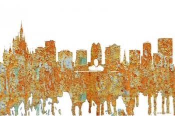 Orlando Florida Skyline - Rust | Obraz na stenu