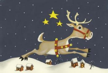 Santa's Reindeer | Obraz na stenu