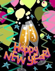 New Years Bubbly | Obraz na stenu